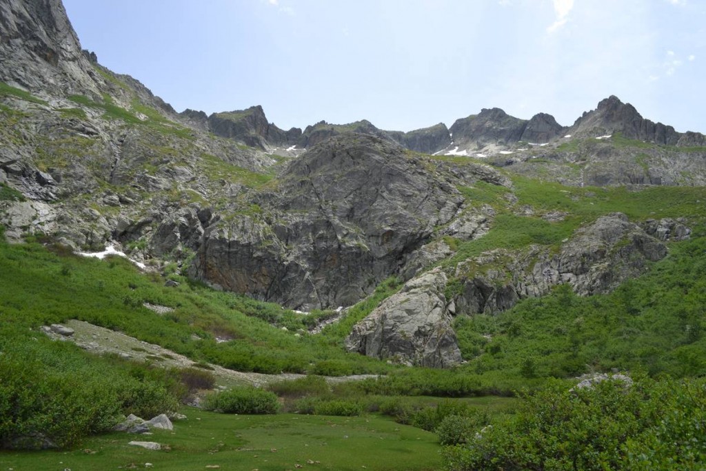 Magnifique exemple de cirque glaciaire, sans nom sur les cartes