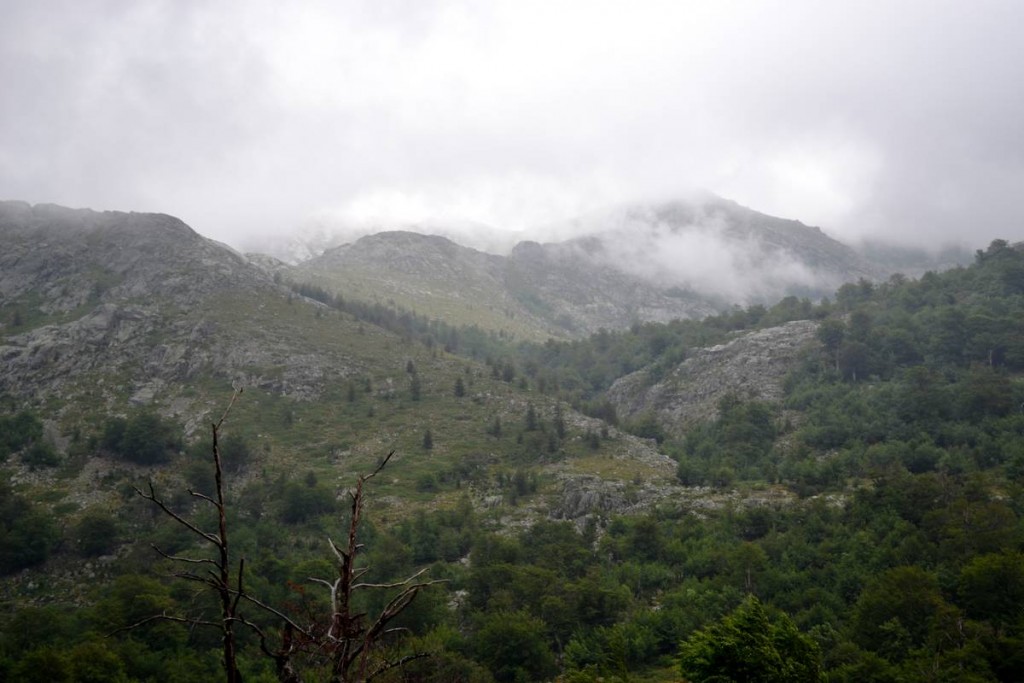 La pluie sur la vallée du Tavignano